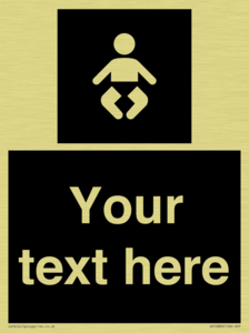 Custom information: black panel baby change